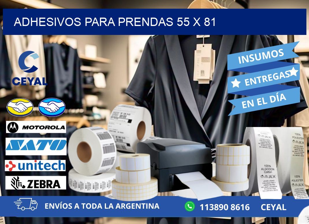 ADHESIVOS PARA PRENDAS 55 x 81