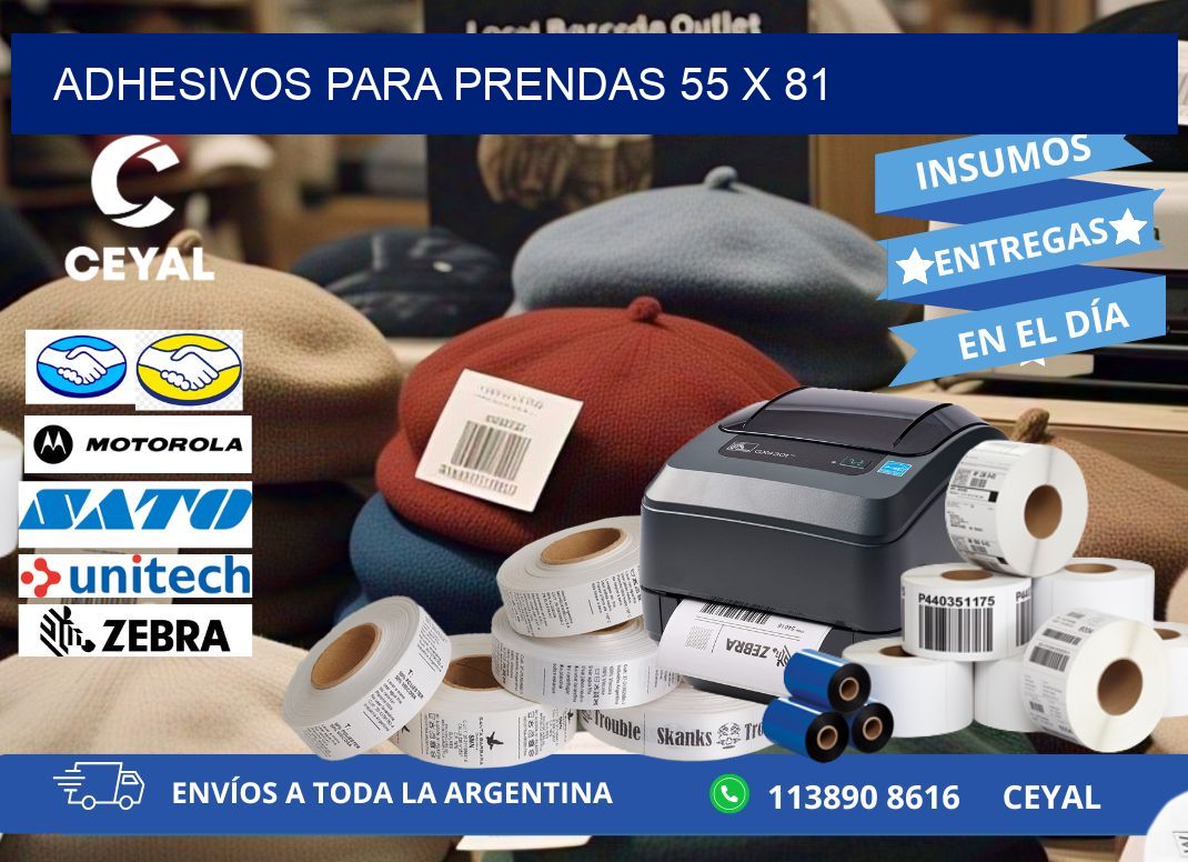 ADHESIVOS PARA PRENDAS 55 x 81