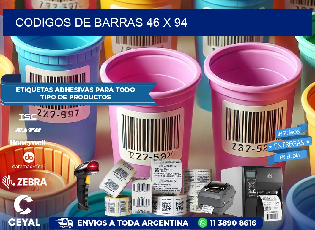CODIGOS DE BARRAS 46 x 94