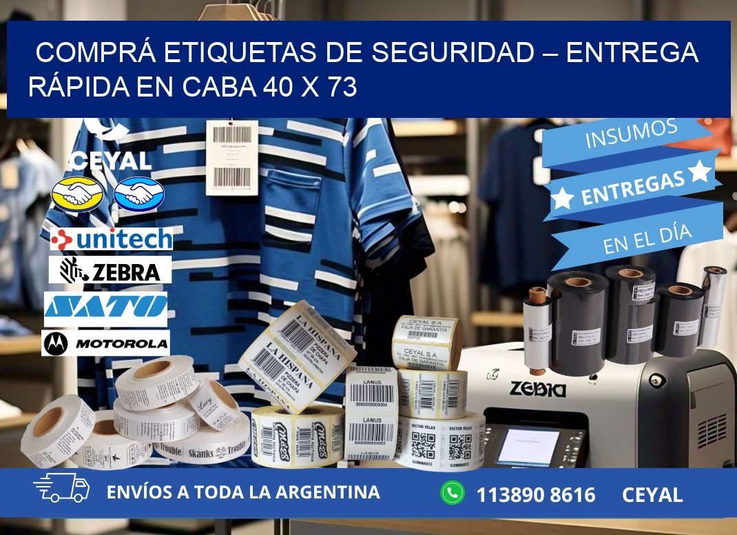 COMPRÁ ETIQUETAS DE SEGURIDAD – ENTREGA RÁPIDA EN CABA 40 x 73