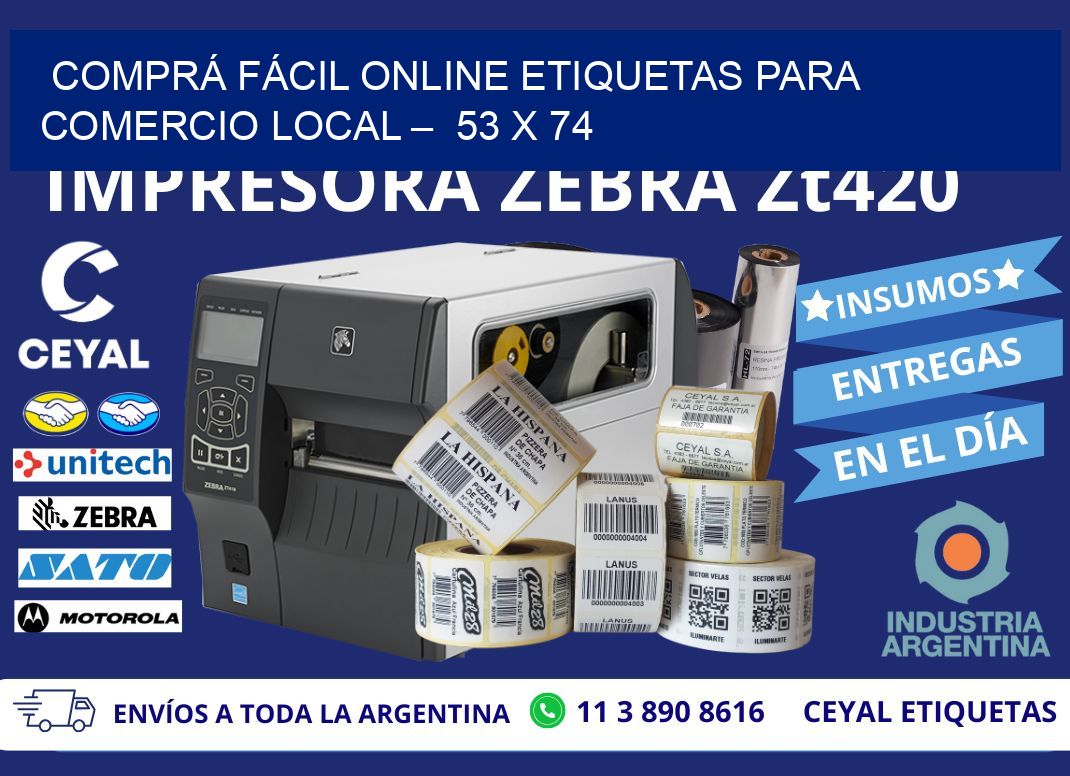 COMPRÁ FÁCIL ONLINE ETIQUETAS PARA COMERCIO LOCAL –  53 x 74