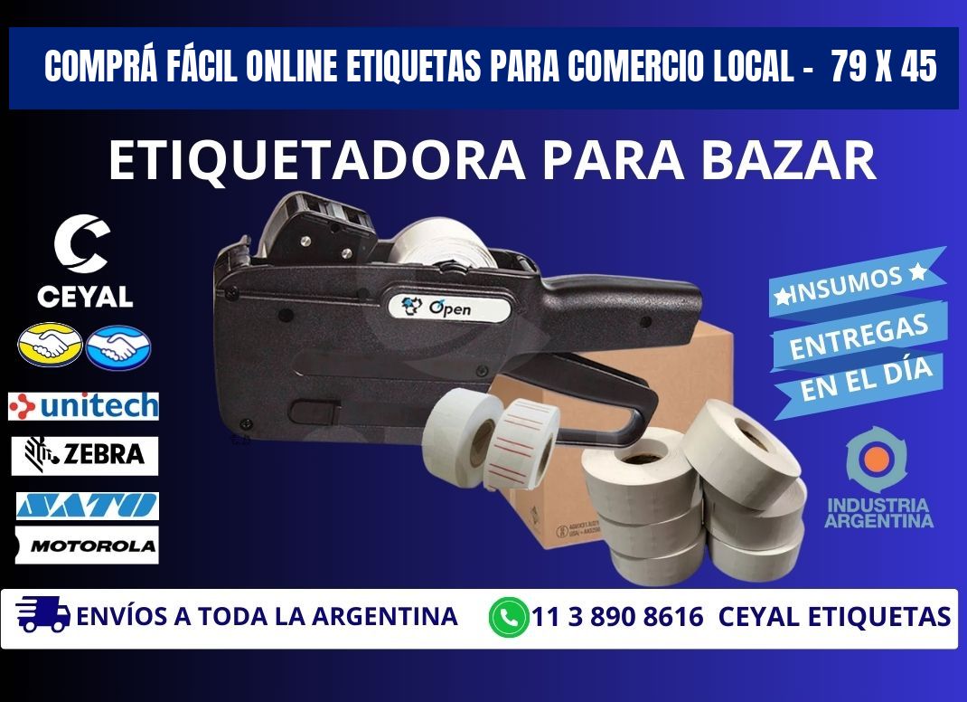 COMPRÁ FÁCIL ONLINE ETIQUETAS PARA COMERCIO LOCAL –  79 x 45
