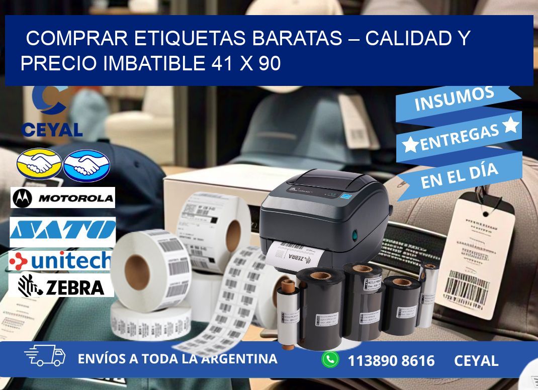 COMPRAR ETIQUETAS BARATAS – CALIDAD Y PRECIO IMBATIBLE 41 x 90