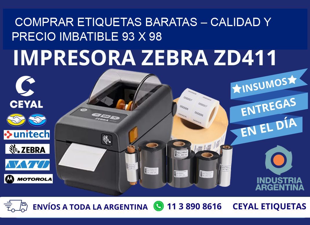 COMPRAR ETIQUETAS BARATAS – CALIDAD Y PRECIO IMBATIBLE 93 x 98