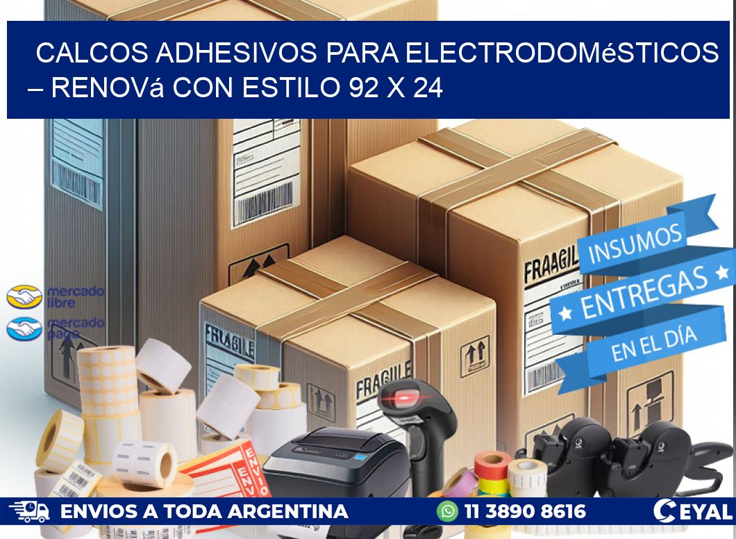 Calcos Adhesivos para Electrodomésticos – Renová con Estilo 92 x 24
