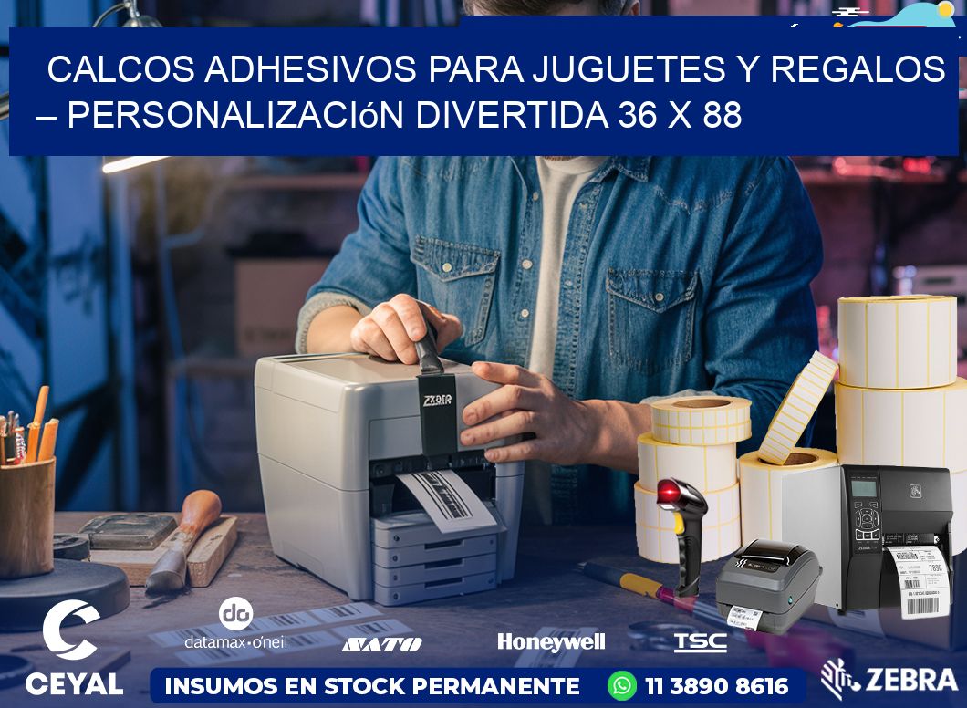 Calcos Adhesivos para Juguetes y Regalos – Personalización Divertida 36 x 88