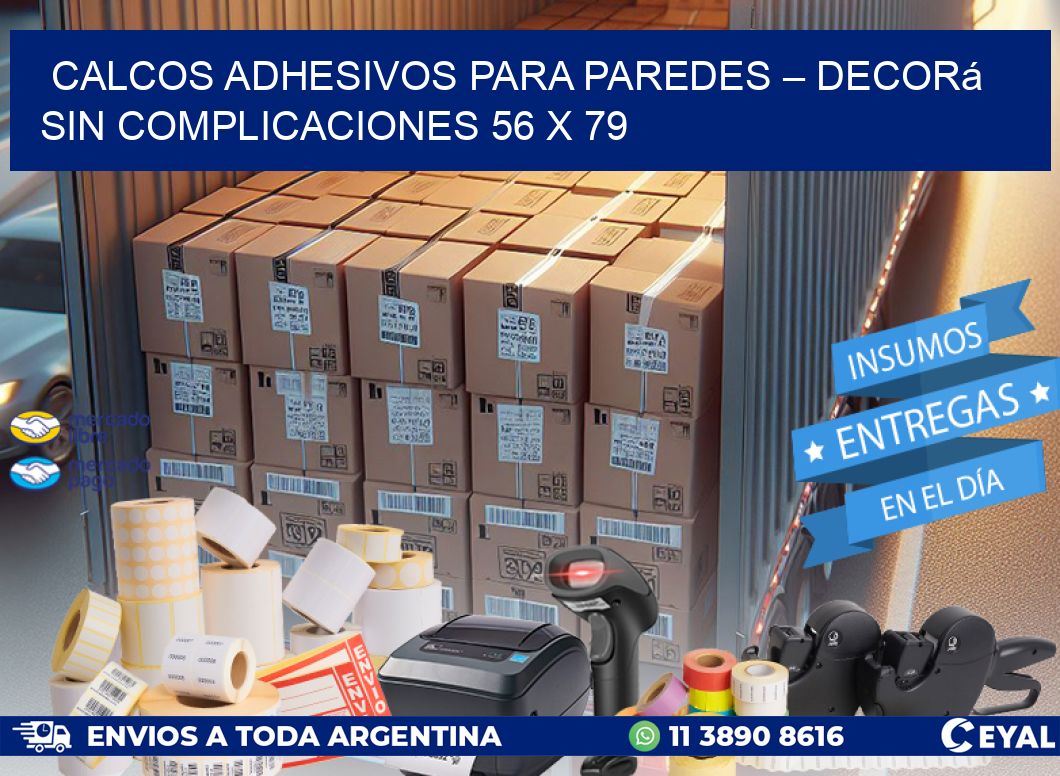Calcos Adhesivos para Paredes – Decorá sin Complicaciones 56 x 79