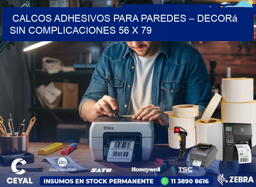 Calcos Adhesivos para Paredes – Decorá sin Complicaciones 56 x 79