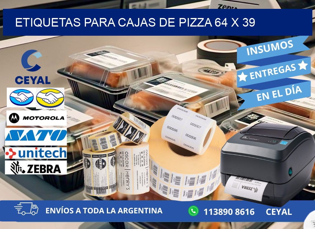 ETIQUETAS PARA CAJAS DE PIZZA 64 x 39