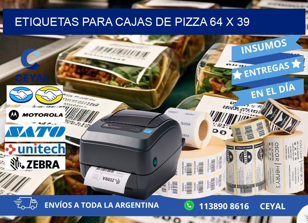 ETIQUETAS PARA CAJAS DE PIZZA 64 x 39