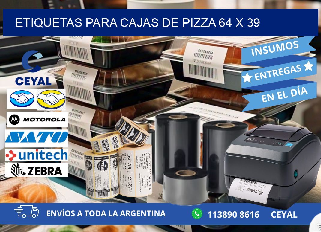 ETIQUETAS PARA CAJAS DE PIZZA 64 x 39