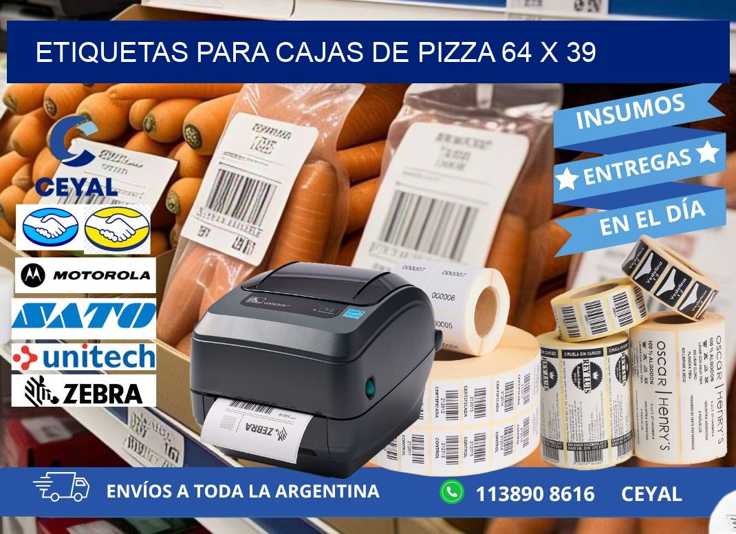 ETIQUETAS PARA CAJAS DE PIZZA 64 x 39