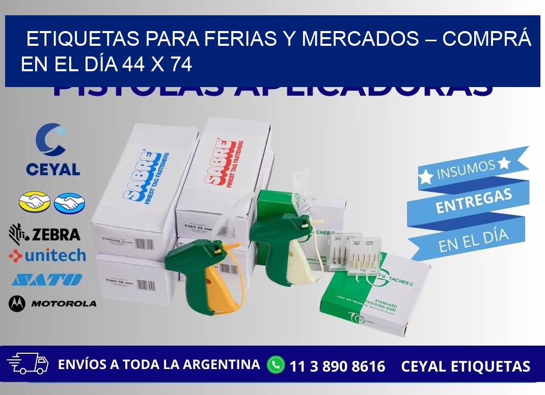 ETIQUETAS PARA FERIAS Y MERCADOS – COMPRÁ EN EL DÍA 44 x 74