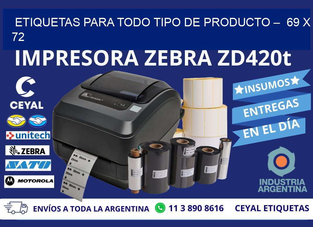 ETIQUETAS PARA TODO TIPO DE PRODUCTO –  69 x 72