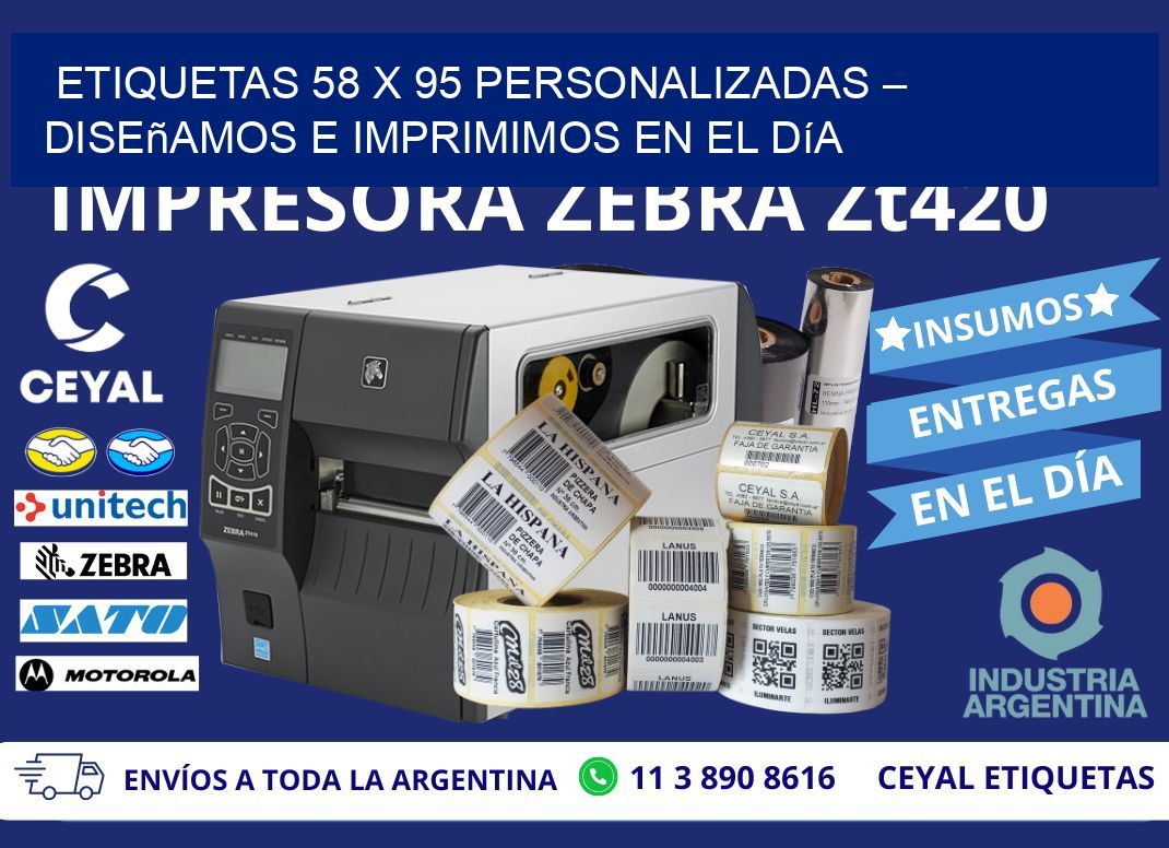 Etiquetas 58 x 95 Personalizadas – Diseñamos e Imprimimos en el Día