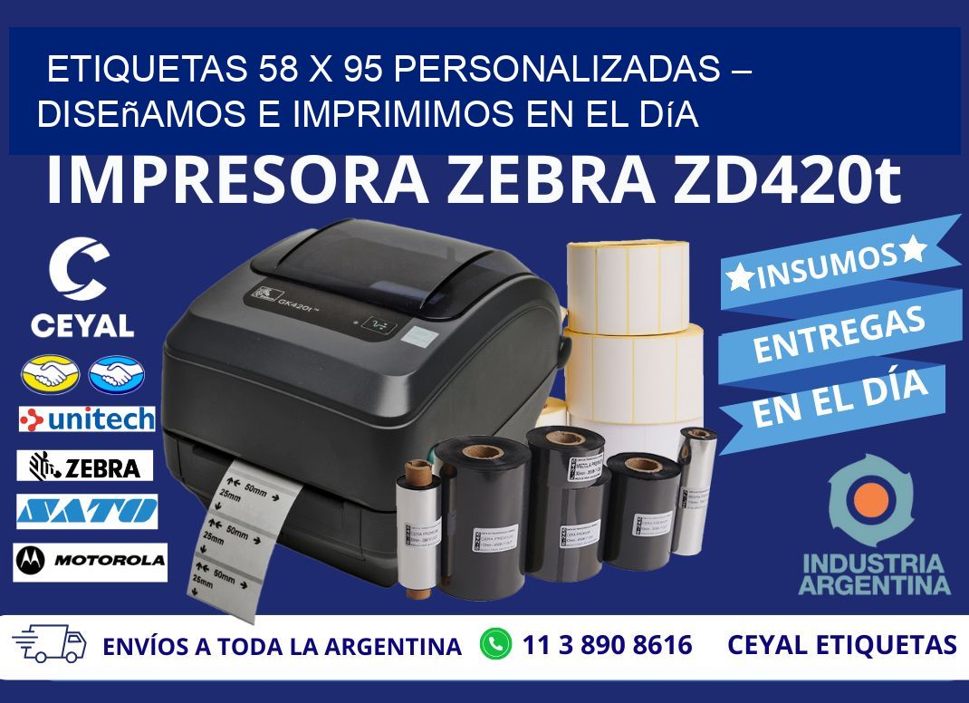 Etiquetas 58 x 95 Personalizadas – Diseñamos e Imprimimos en el Día