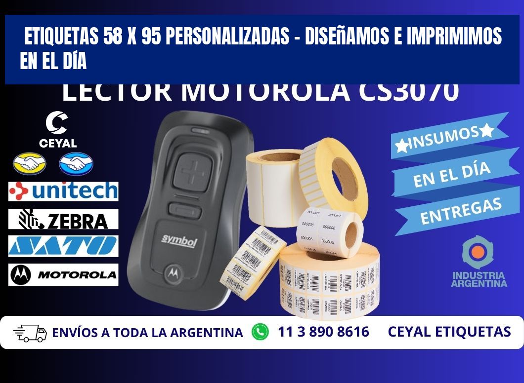 Etiquetas 58 x 95 Personalizadas – Diseñamos e Imprimimos en el Día