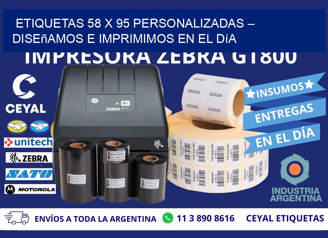 Etiquetas 58 x 95 Personalizadas – Diseñamos e Imprimimos en el Día