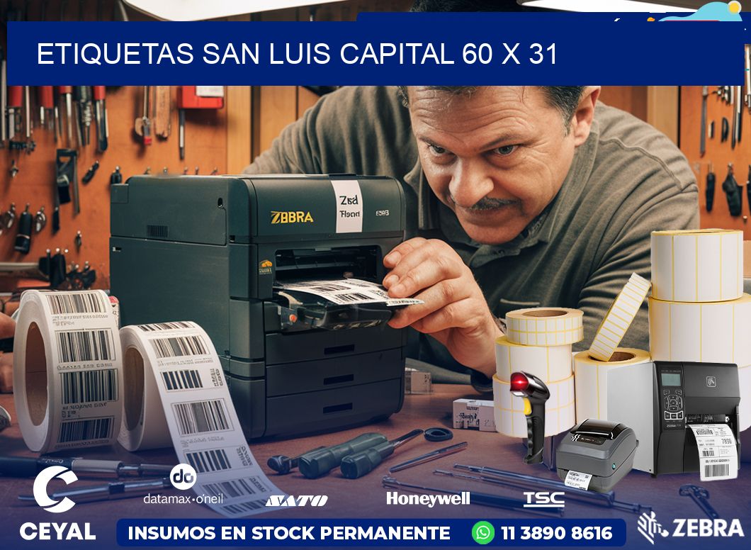 Etiquetas San Luis Capital 60 x 31