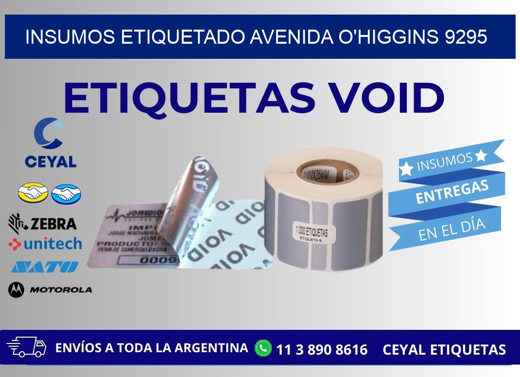 INSUMOS ETIQUETADO Avenida O'Higgins 9295