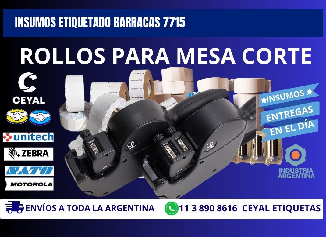 INSUMOS ETIQUETADO Barracas 7715