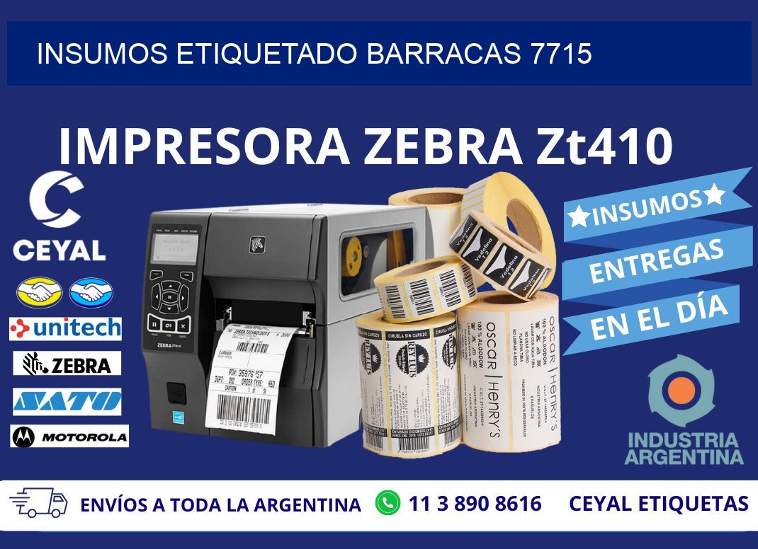 INSUMOS ETIQUETADO Barracas 7715