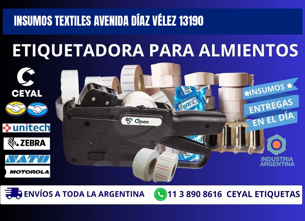 INSUMOS TEXTILES AVENIDA DÍAZ VÉLEZ 13190