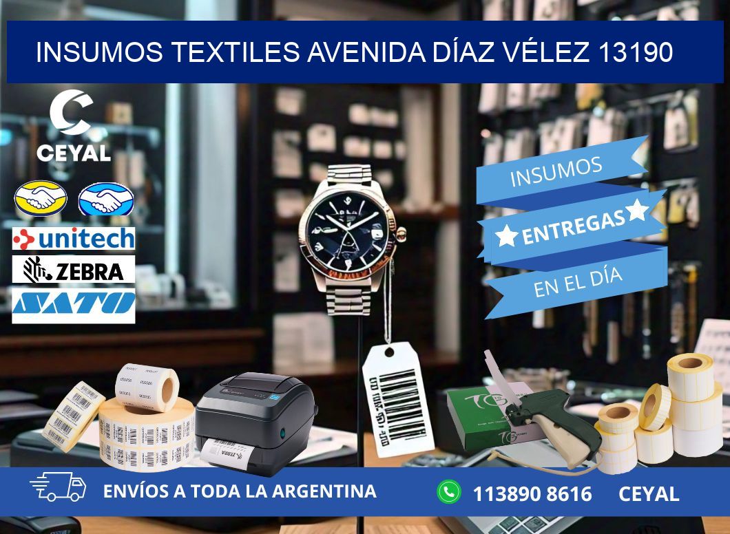 INSUMOS TEXTILES AVENIDA DÍAZ VÉLEZ 13190