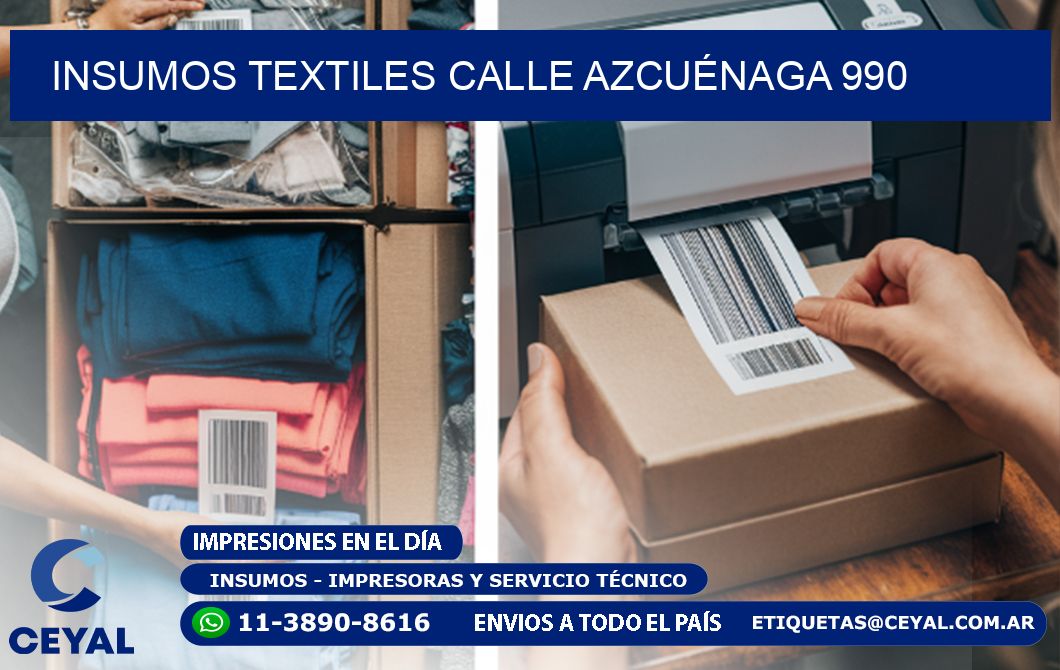INSUMOS TEXTILES CALLE AZCUÉNAGA 990