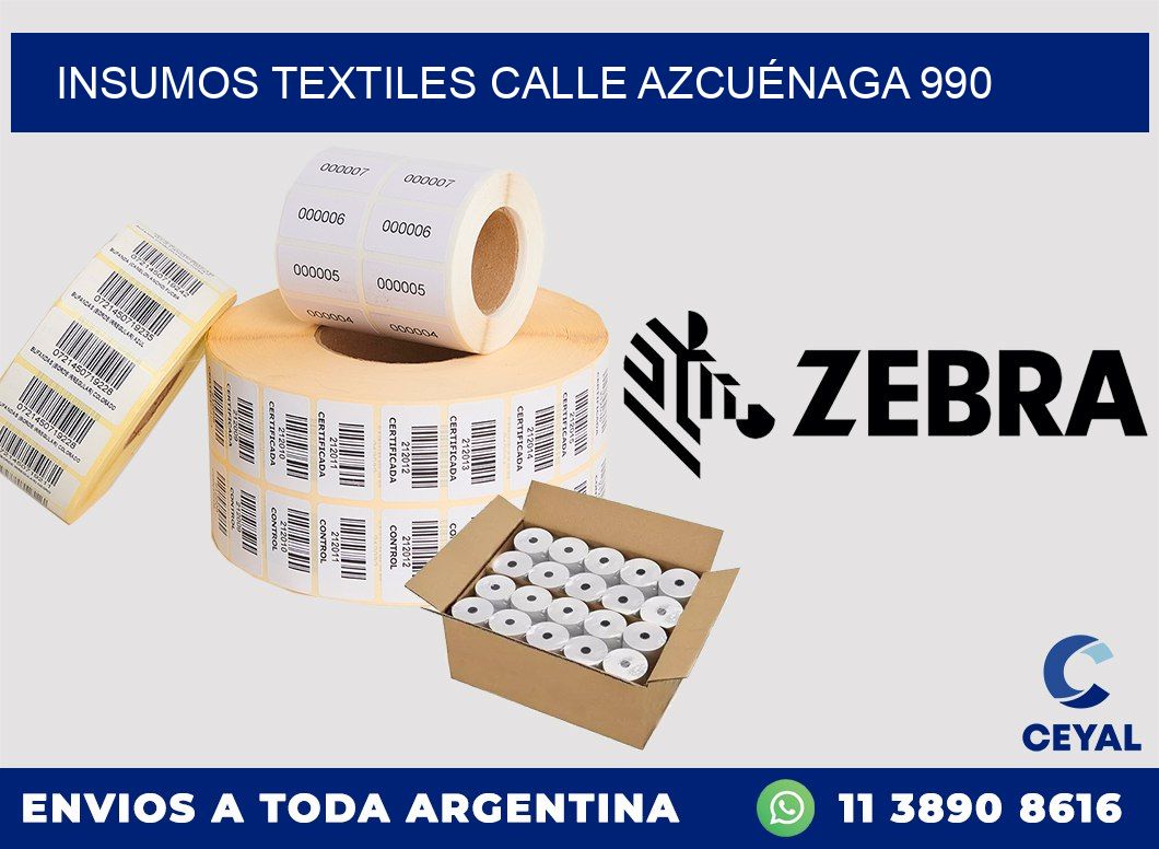 INSUMOS TEXTILES CALLE AZCUÉNAGA 990
