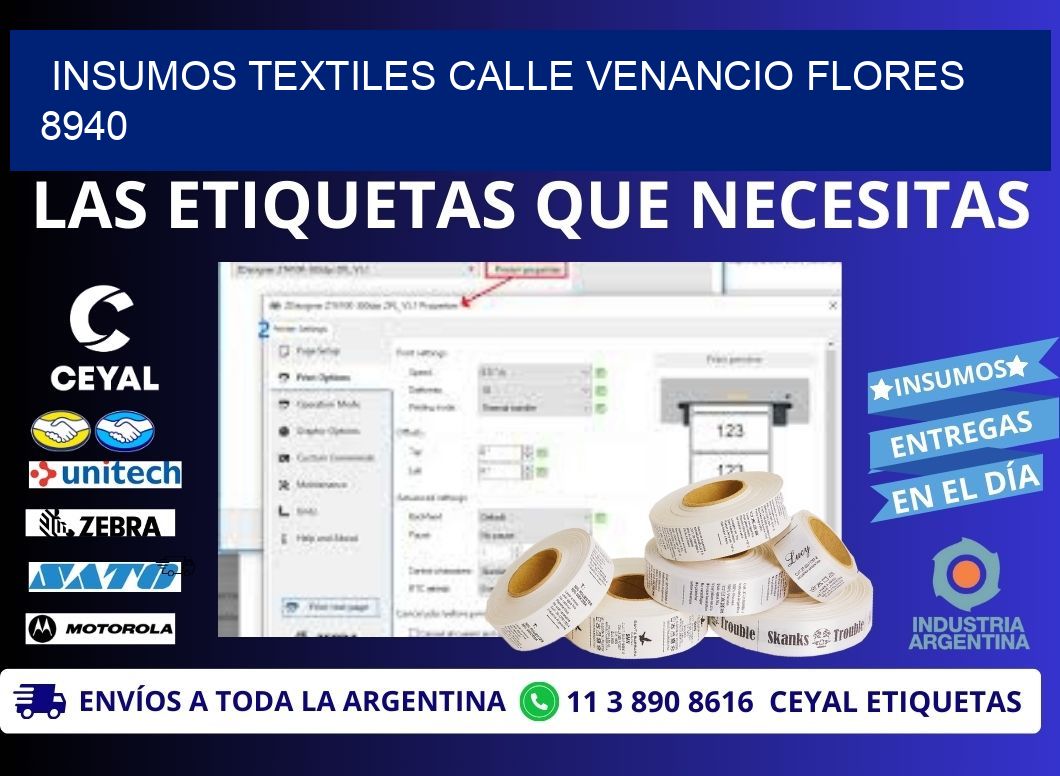 INSUMOS TEXTILES CALLE VENANCIO FLORES 8940