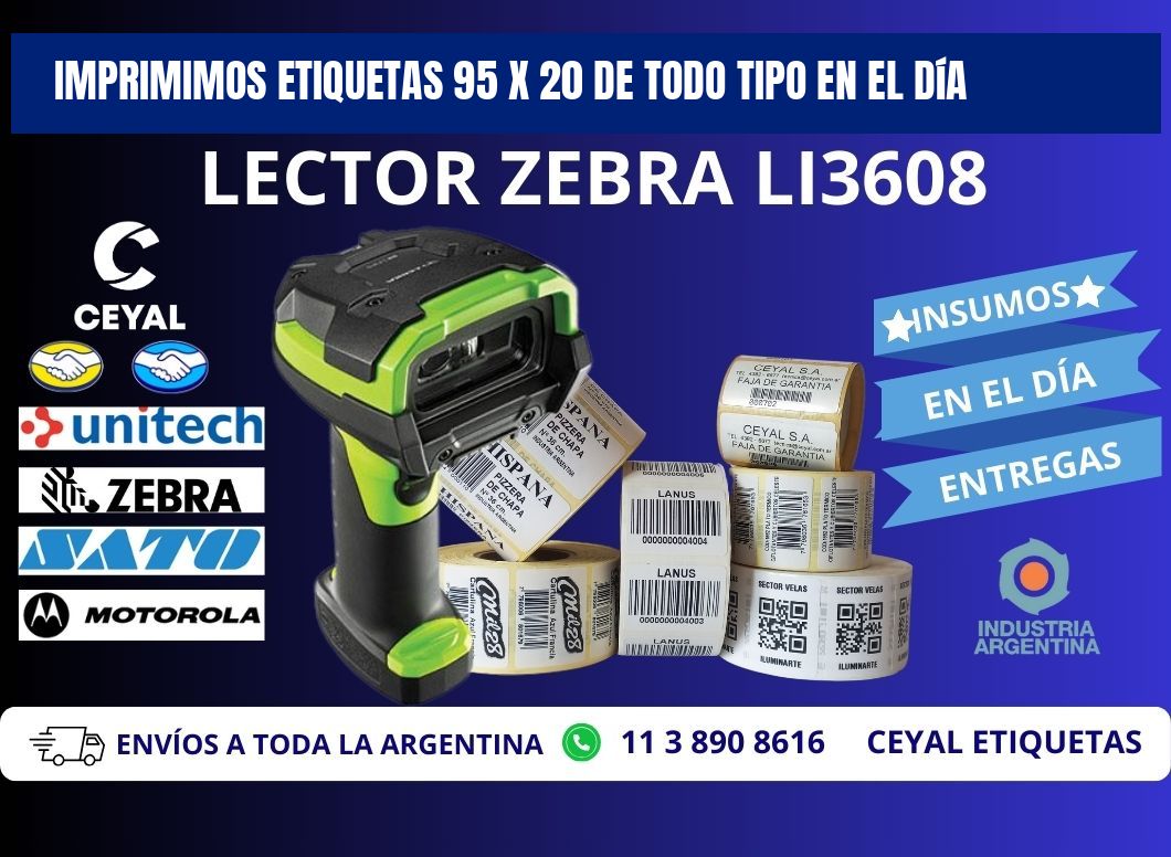 Imprimimos Etiquetas 95 x 20 de Todo Tipo en el Día