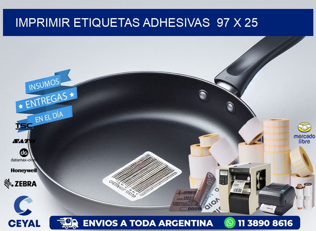 Imprimir Etiquetas adhesivas  97 x 25