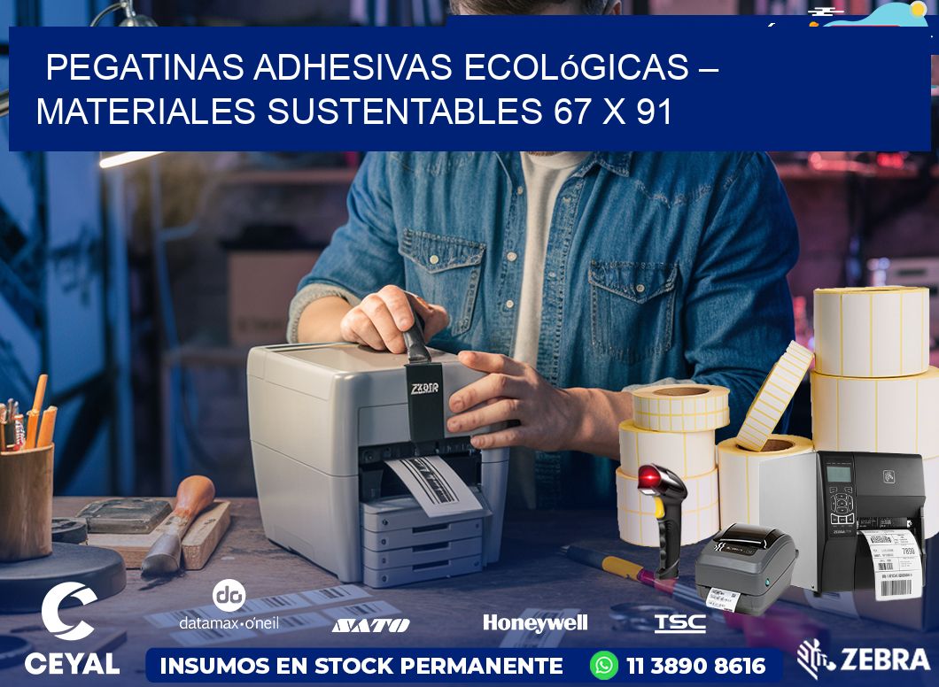 Pegatinas Adhesivas Ecológicas – Materiales Sustentables 67 x 91