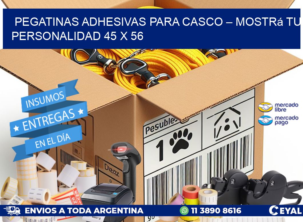 Pegatinas Adhesivas para Casco – Mostrá Tu Personalidad 45 x 56