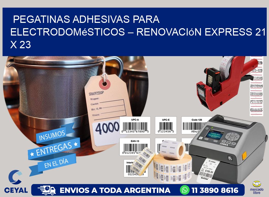 Pegatinas Adhesivas para Electrodomésticos – Renovación Express 21 x 23
