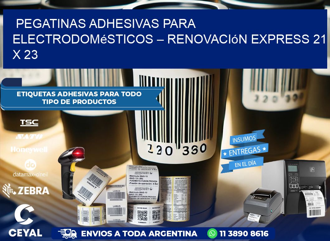 Pegatinas Adhesivas para Electrodomésticos – Renovación Express 21 x 23
