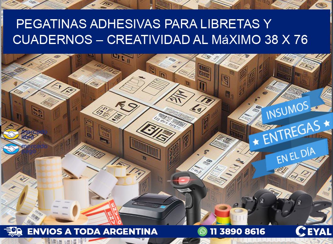 Pegatinas Adhesivas para Libretas y Cuadernos – Creatividad al Máximo 38 x 76