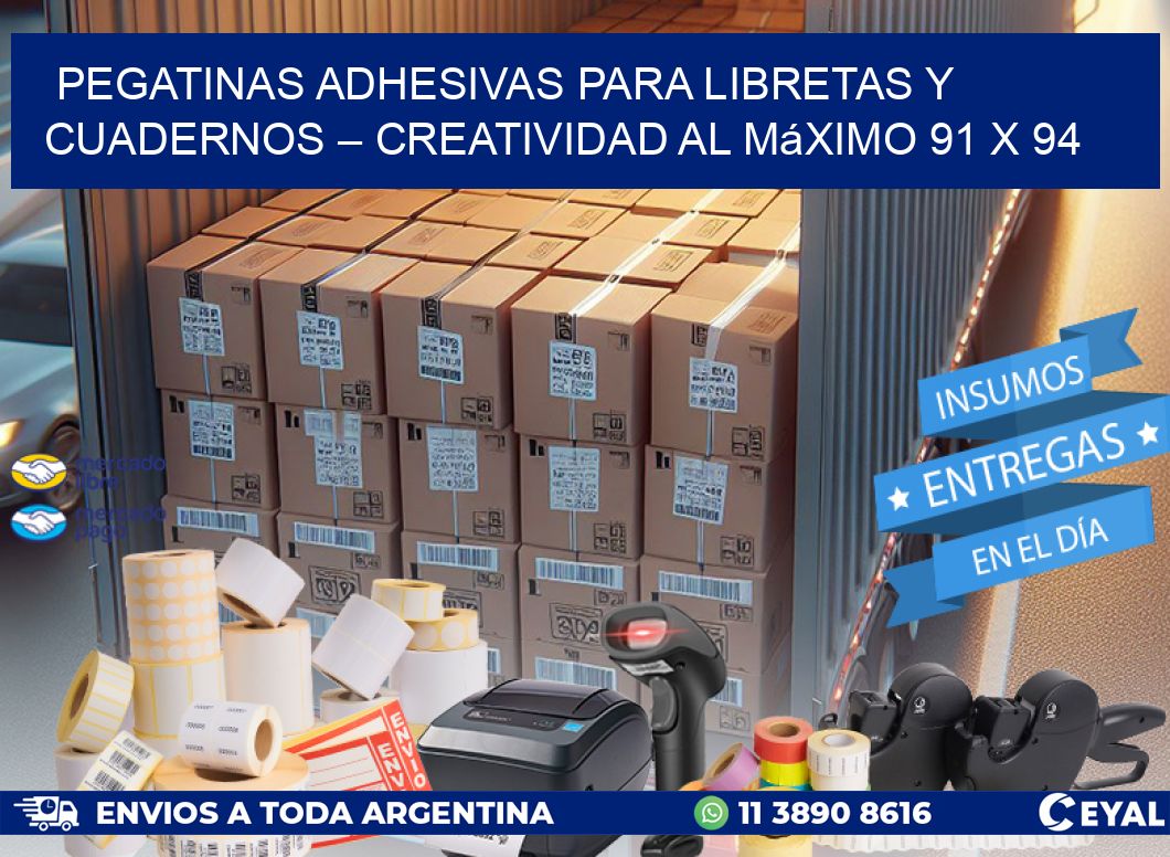 Pegatinas Adhesivas para Libretas y Cuadernos – Creatividad al Máximo 91 x 94