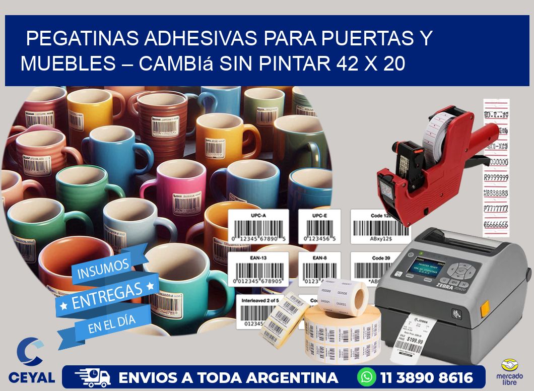 Pegatinas Adhesivas para Puertas y Muebles – Cambiá sin Pintar 42 x 20