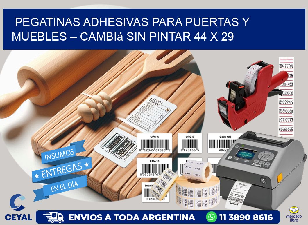 Pegatinas Adhesivas para Puertas y Muebles – Cambiá sin Pintar 44 x 29