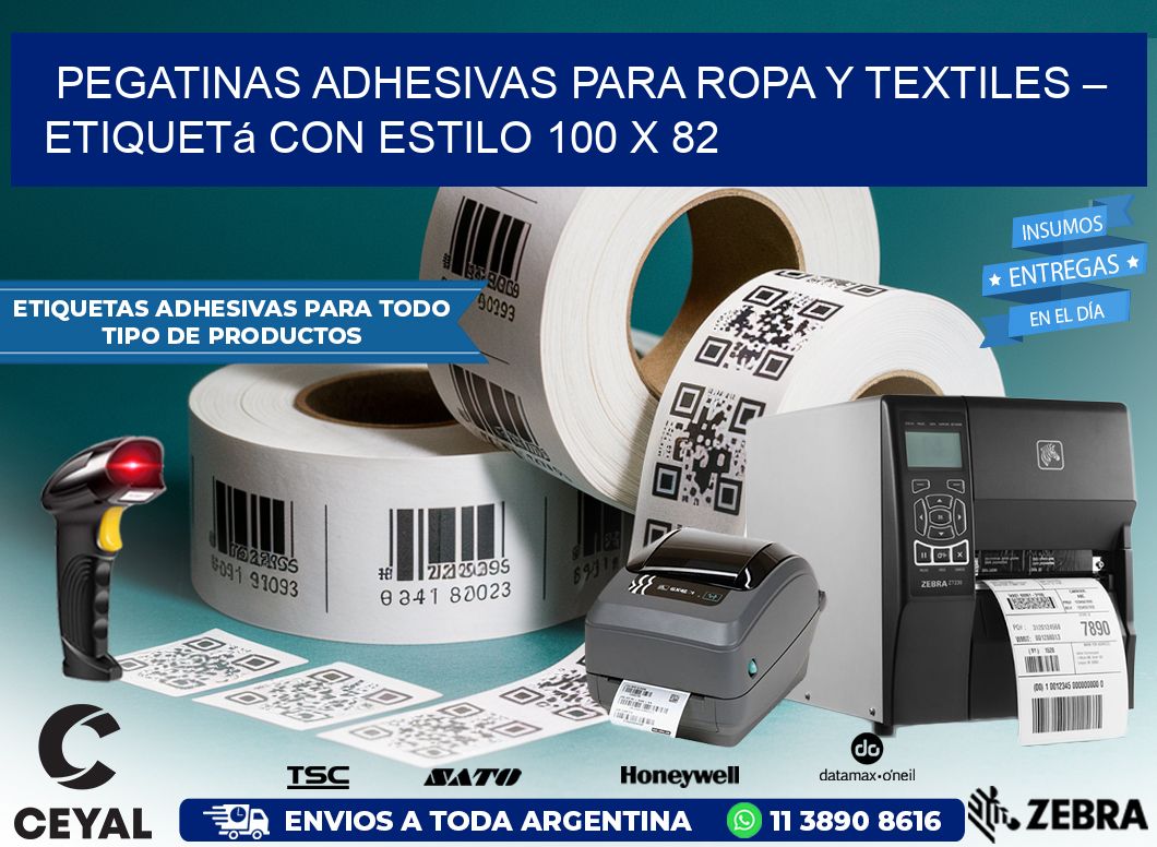 Pegatinas Adhesivas para Ropa y Textiles – Etiquetá con Estilo 100 x 82