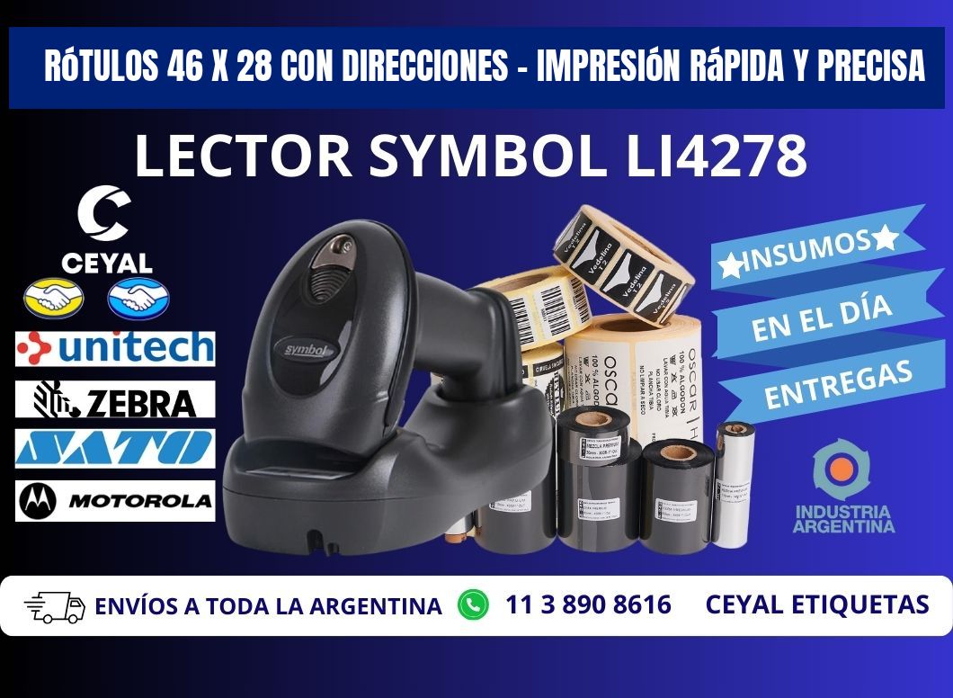 Rótulos 46 x 28 con Direcciones – Impresión Rápida y Precisa