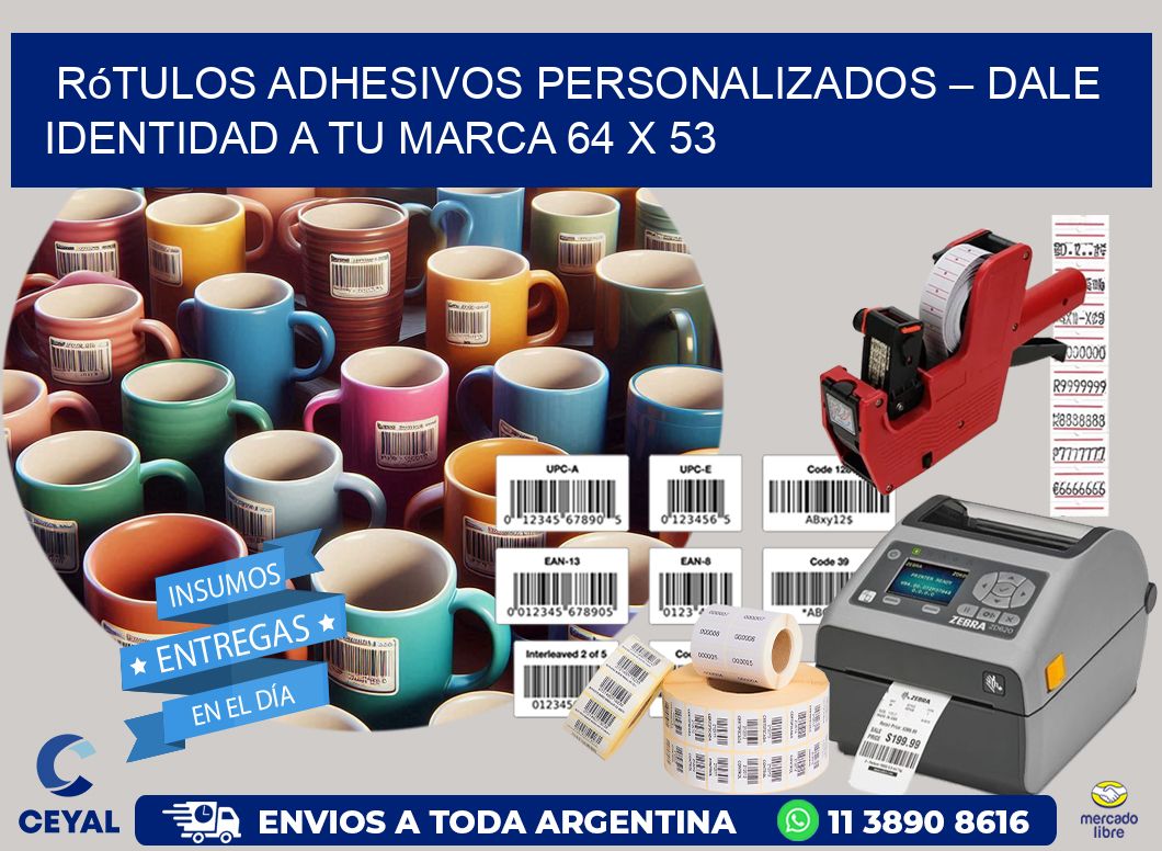 Rótulos Adhesivos Personalizados – Dale Identidad a Tu Marca 64 x 53