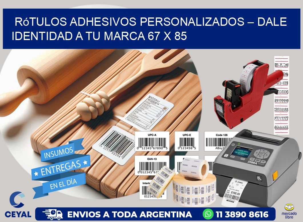 Rótulos Adhesivos Personalizados – Dale Identidad a Tu Marca 67 x 85