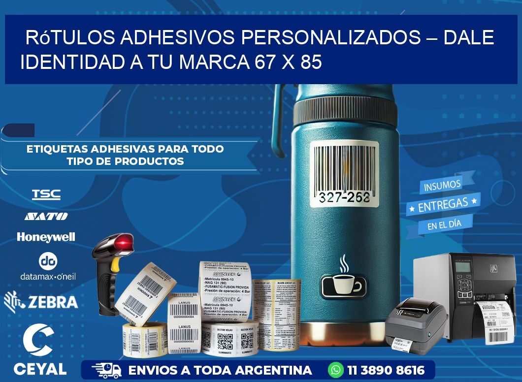 Rótulos Adhesivos Personalizados – Dale Identidad a Tu Marca 67 x 85