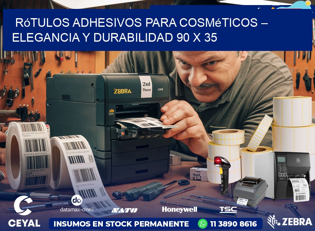 Rótulos Adhesivos para Cosméticos – Elegancia y Durabilidad 90 x 35