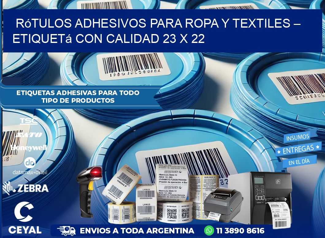 Rótulos Adhesivos para Ropa y Textiles – Etiquetá con Calidad 23 x 22