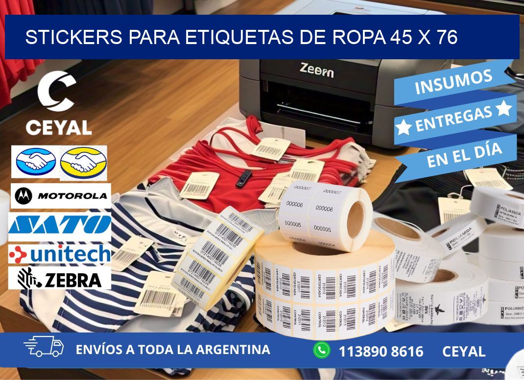 STICKERS PARA ETIQUETAS DE ROPA 45 x 76