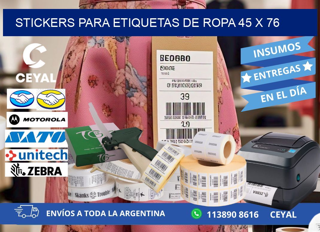 STICKERS PARA ETIQUETAS DE ROPA 45 x 76